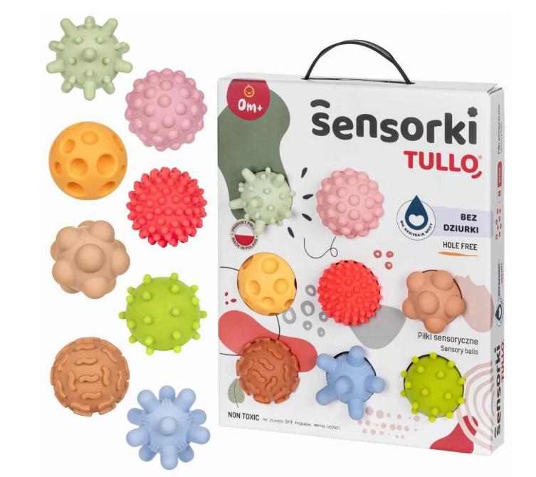 Tullo Sensorki Piłeczki sensoryczne bez dziurki 