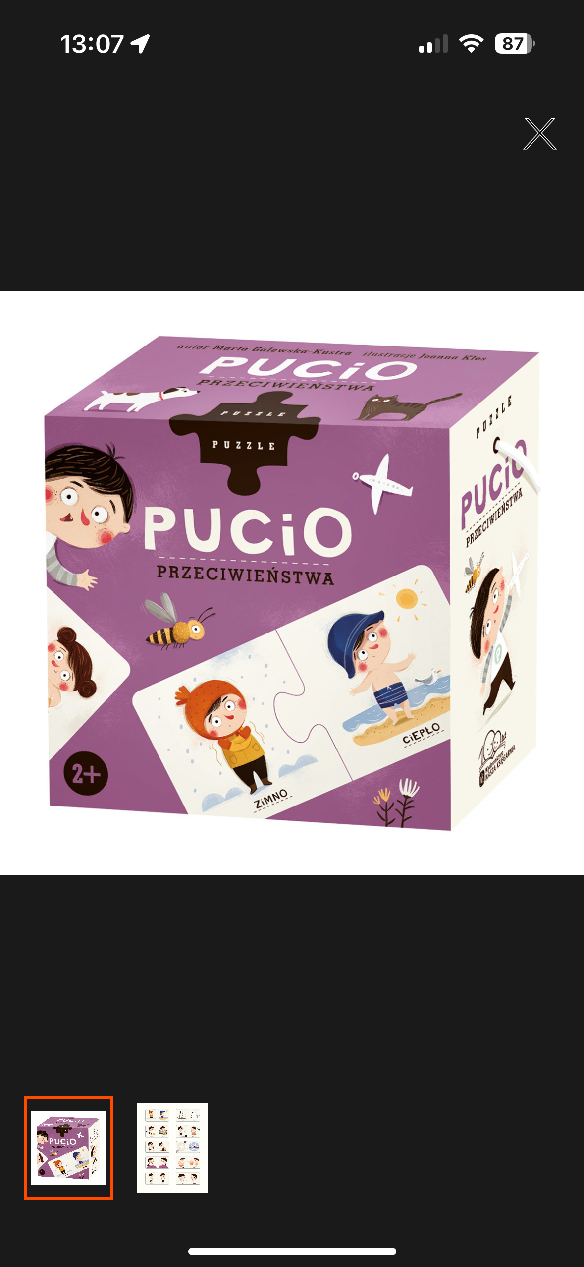 Pucio przeciwieństwa- puzzle 