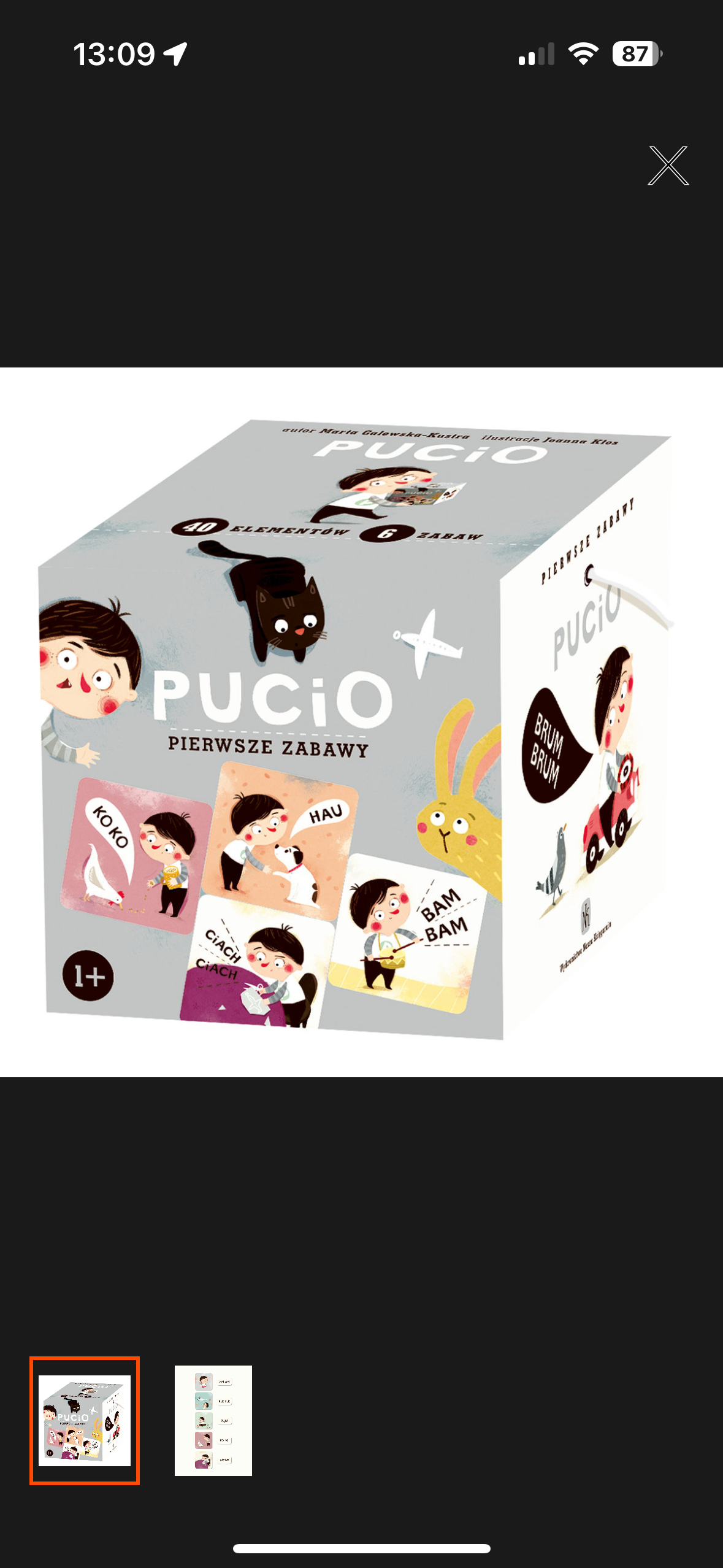 Pucio - pierwsze zabawy puzzle