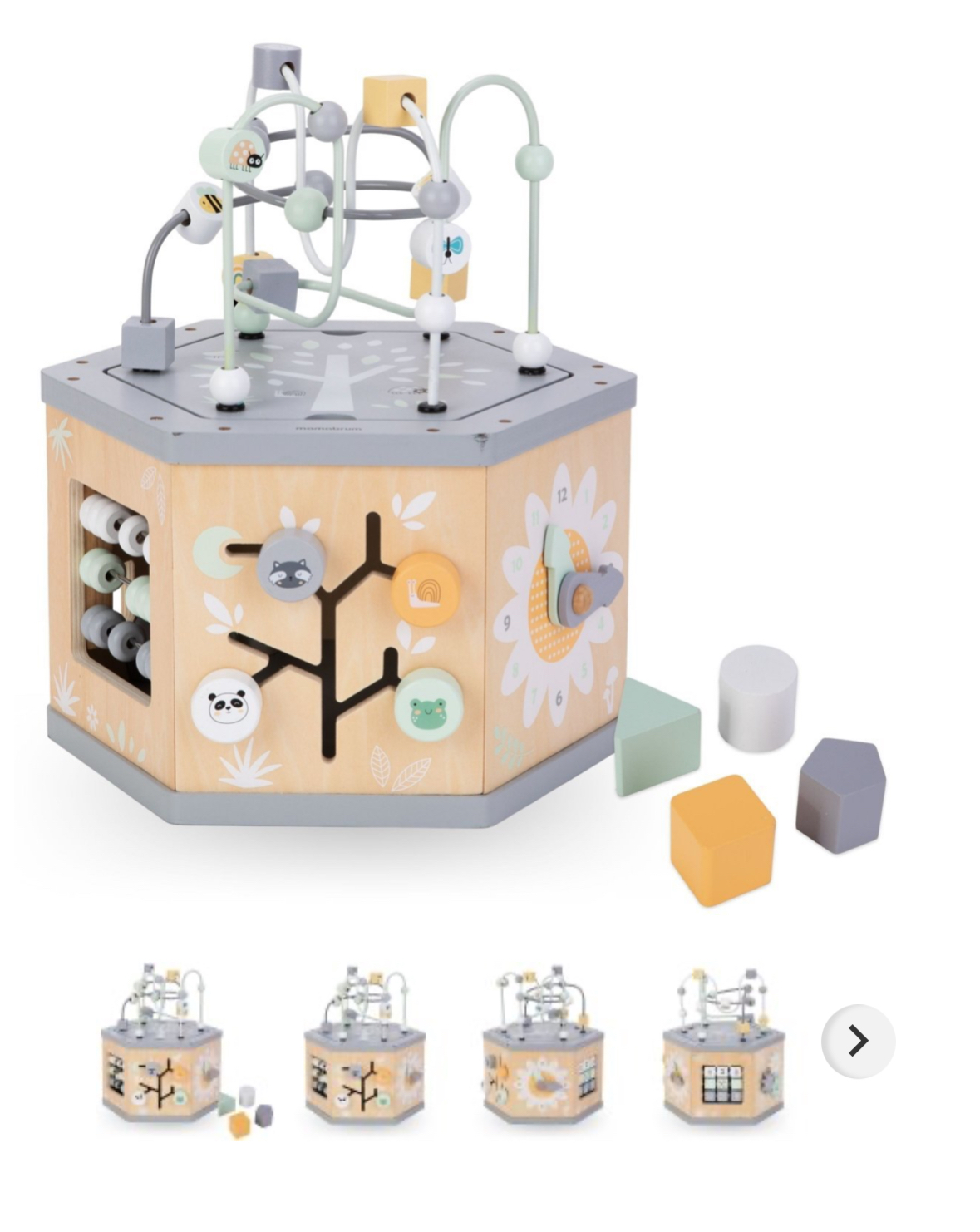 Drewniana kostka edukacyjna